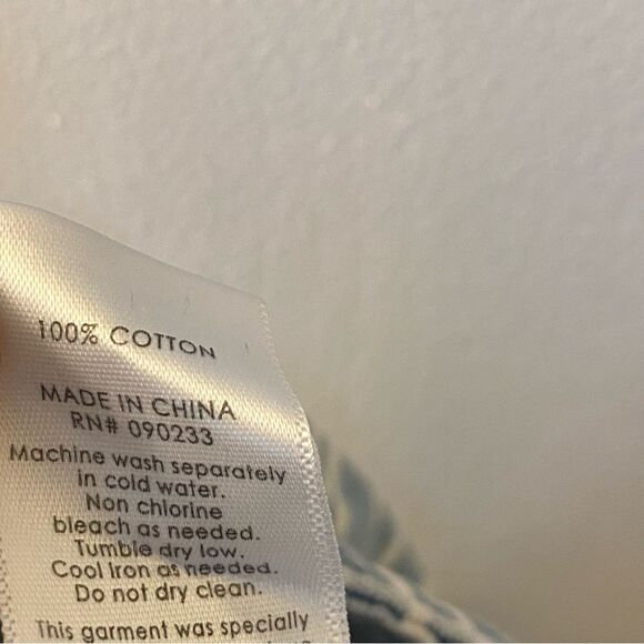 PacSun Denim pin Striped Mom Shorts Pacsun High Rise Cuffed Blue White cotton 29 - Picture 10 of 11